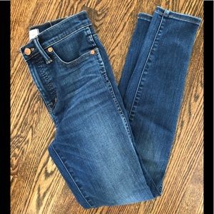 Madewell 10” high rise skinny jeans